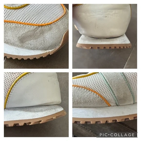 Charlotte Stone Conner Retro Sneaker in Beachball White Multi Size 9 - Picture 12 of 15